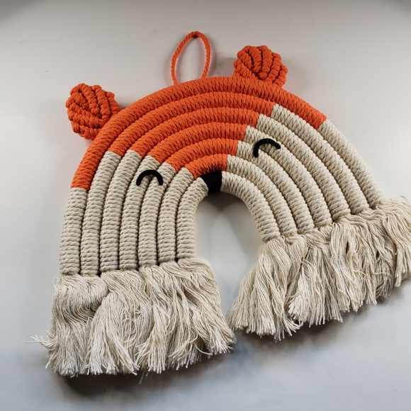 Cotton Rope Rainbow Animal Bear Wall Hanging Pendant - Picture 4 of 4